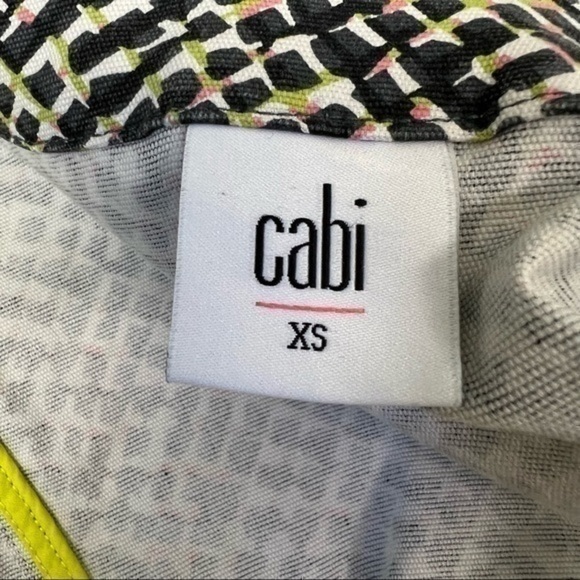 Cabi  jacket womens multicolor geometric print asymmetrical zip up size XS - Picture 8 of 9